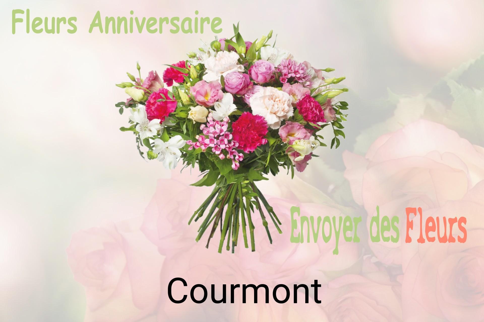 Bouquet de fleurs d’anniversaire livré à Courmont